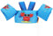 MoKo Chaleco de Natación para Niños de 20-50 lbs, Flotadores de Piscina de Dibujos Animados con Diseño en Forma de Y, Correas de Seguridad y Silbato de Emergencia, Azul & Cangrejos con Gafas de Sol