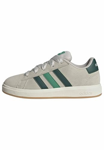 adidas Unisex Kinder Grand Court 00s Shoes Kids, Wonder Alumina/Collegiate Green/Court Green, 37 1/3 EU