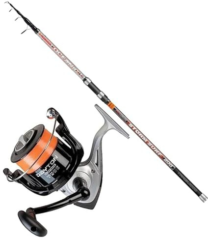 Kit Surfcasting Canna TRABUCCO OCEANIC Storm Surf Telescopica 4.00 mt 200gr + Mulinello TRABUCCO