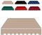 IMUNKT Telo per Tenda da Sole 200cm 250cm 300cm 400cm 500cm Tessuto di Ricambio per Tenda da Sole Tessuto in Poliestere per Tenda Impermeabile Multicolore(Khaki,10x8ft/300x250cm)