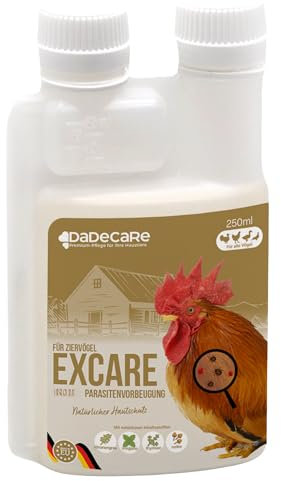 DADECARE Natural Antimite Preventive 250 ml - Geflügel, Geflügel und exotisches Geflügel - Citronella und Nelkenextrakt - Natürliche Formel - Excare