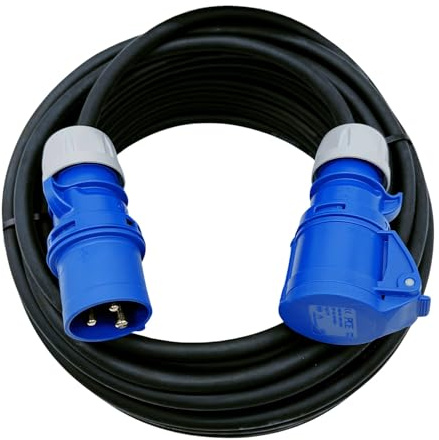 CEE Camping Wohnmobil Kabel 16A PCE H07RN-F 3x2,5mm² Boot Womo BAU 20m