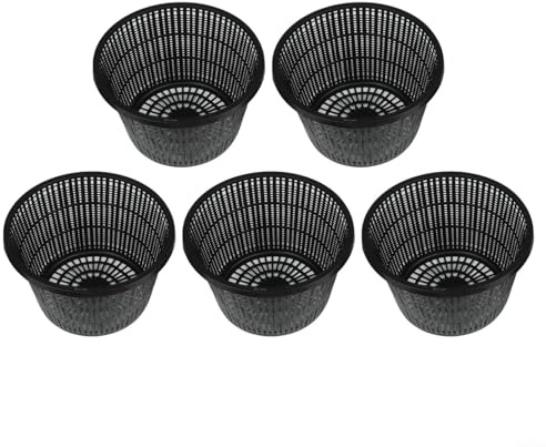 Trayne Wasserpflanzen-Netztöpfe, 21,1 cm, Kunststoff, Teichblumenkörbe, 5 Stück, für Hydrokultur- und Wassergärtnerei, Hydrokulturkörbe