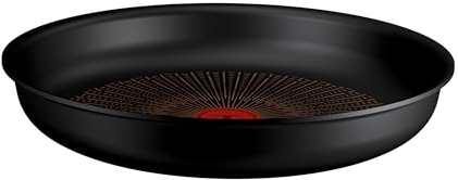 Tefal Ingenio Excellence Fusion Bratpfanne 28 cm, stapelbar, platzsparend | Fusion Core Antihaftversiegelung, Thermo-Signal, für alle Herdarten, mühelose Reinigung, Schwarz, P0050653