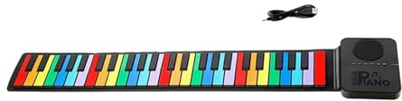 37 Key Roll Up Piano, Portable Electronic Keyboard, Silicone Hand Roll Piano for Beginners, Kids, Music Lovers