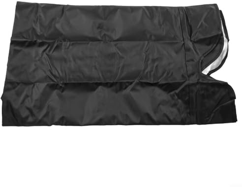Glewi 420D Oxford Garden Swing Cover,Waterproof UV Resistant Dustproof Sunshade with Adjustable Straps for Patio Porch Outdoor Furniture Protection(164 * 114 * 15cm Black)