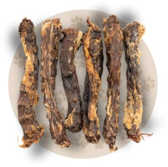Warnick's Hundesnack Entenhälse getrocknet - 5 kg | Naturkausnack für Hunde aus 100% Ente - Fettarm & proteinreich - Beliebter Leckerbissen, schonend getrocknet