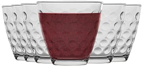 Bicchieri bere Bormioli Rocco Dots Dimpled Vetro trasparente - 250ml - Confezione da 12