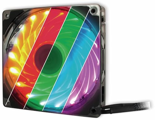 Inter-Tech Argus L-12025 Aura RGB Gehäuselüfter, schwarz/transparent