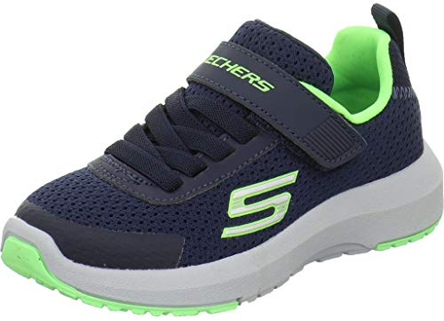 Skechers Kinder Dyna Tread Trainingsschuhe Laufschuhe Marineblau/Limette 29 EU