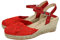 TORRES 5004 Zapatilla DE Encaje Mujer Alpargatas Rojo 36