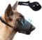 Homkeen Maulkorb für Hunde, weich, verhindert Beißen, Bellen und Kauen mit verstellbarer Schlaufe, atmungsaktives Netzgewebe (Größe XL, Schwarz)