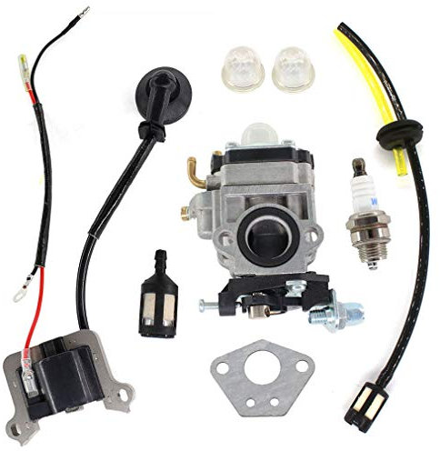 AISEN Vergaser mit Zündspule Zündkerze für Fuxtec Brast 4in1 / Timbertech MS-2TL-52, MS52-2TL Motorsense Freischneider 3PS 52ccm