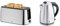 WMF Bueno Pro Toaster Langschlitz mit Brötchenaufsatz, 4 Scheiben, XXL Toast, 6 Bräunungsstufen, 1550W & Stelio Wasserkocher Edelstahl 1,7l, elektrischer Wasserkocher mit Kalkfilter, 2400 W