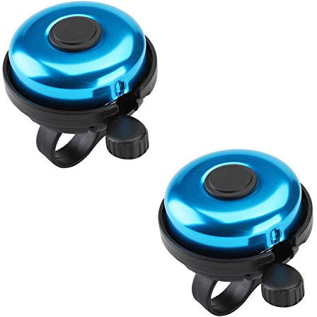 Paliston Fahrradklingel Aluminum Fahrradklingel für Erwachsene Kinder Jungen Mädchen Fahrrad Blau & Blau
