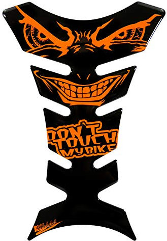 BIKE-label Tankpad böse Augen neon orange kompatibel für Honda 502843VA