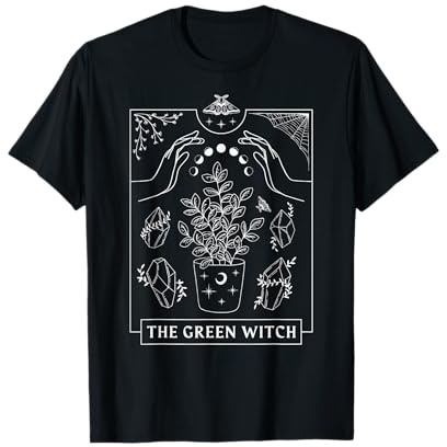 Tarot Card Bruja Verde - Jardinería Amantes de las Plantas Camiseta