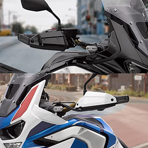 Dual-Sport Motorrad CRF1100L Teile 20-23, Handschutz Handbürstenschutz Windschutzscheibe Schutzfolie für CRF 1100 L CRF 1100L Africa Twin Adventure ADV. Sports 2020 2021 2022 2023 (Schwarz)