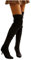 LLDG Damen Overknee Stiefel - Stretch Langschaft Schlupfstiefel, Mode Hoch Mit Pfennigabsatz, Elegant Stilettos Übers Knie, Vintage Winterstiefel Weitschaftstiefel