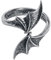 Alchemy Gothic Night with The Goethe Ring Frauen Ring silberfarben S-M Hartzinn Gothic