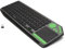 Ovegna K26: Clavier sans Fil, avec Batterie intégré, Rétro-éclairé, Bluetooth et 2.4Ghz, Ultra-Fin, Pavé Tactile, pour Smart TV, tablettes sous iOS, Android, PC sous Windows, Mac et Linux (Green)