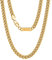 VEXXS 3/4/6mm Herren Panzerkette, 18K Gold beschichtet Cuban Halskette, Miami Kubanische Gliederkette Herren Kette Hip Hop Nickelfrei für Männer Damen