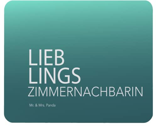 Mr. & Mrs. Panda Mauspad Zimmernachbarin - Geschenk, Zimmernachbarinnen, Krankenhaus, Einzigartiges Mauspad, Verschenken, Büroausstattung, Kollegin,