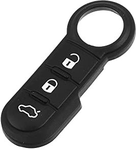 A ABSOPRO Voiture Télécommande Étui Porte-clés Insérer Caoutchouc Tampon Clavier pour Fiat 500 500X 500L