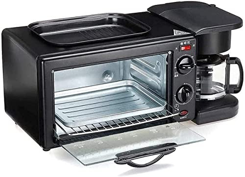 RKYRRKI Horno eléctrico de Mesa Horno de microondas de 9 l, Horno de convección, Control de Temperatura Inteligente, Interior y Caja de Acero Inoxidable, Aspecto Retro estético y práctico