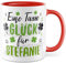 Glück Tasse Personalisierbar Geschenkidee Danke-Schön Kaffeetasse Geschenk für Freunde Kaffeebecher Wunschname Becher (Weiß & Rot)