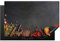 KitchenYeah© Herdabdeckplatte Einteilig Ceranfeld Abdeckplatte Küche Deko Ceranfeldabdeckung Herdabdeckung Induktionsmatte Kräuter - Beton - Lebensmittel - Gewürze - Schwarz - Paprika - 80x52 cm