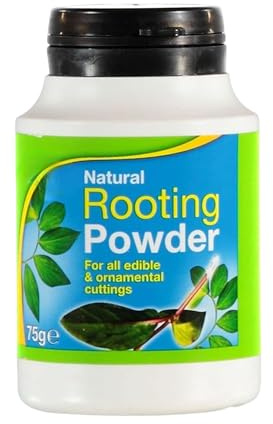Concept4u Natural Rooting Powder 75g White Rooting Formula for Robust Root Growth Cuttings & Grafting Rooting Powder to Foster Healthy and Strong Roots Pack of 1.