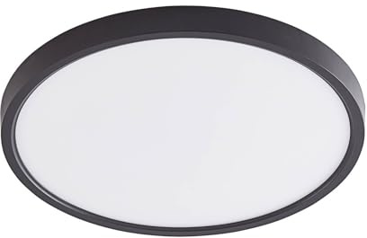 Lindby LED Smart Home Deckenlampe Pravin dimmbar (Modern) in Schwarz (1 flammig,) - Deckenleuchte Lampe Wohnzimmerleuchte