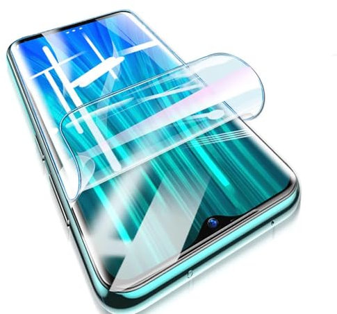 2 Película Hidrogel de alta Sensibilidad para Xiaomi Redmi Note 8 Pro 6.53 Protector de Pantalla Transparente Flexible a Prueba de Explosiones Desbloquear la Película Hidráulica