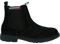 Tommy Hilfiger Uomo Stivaletti Chelsea in Pelle Scamosciata, Nero (Black), 45