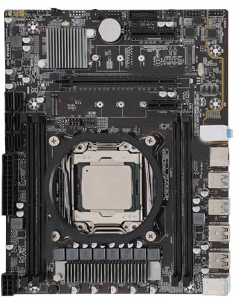ASHATA LGA 2011 3 Motherboard, X99 Motherboard, Motherboard für Unterstützt für E5 V3 V4 I7 58xx 68xx Serie X99D4M4 DDR4 Computer Motherboard für Desktop PC