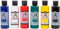 Acrylfarben-Set für Kinder und Erwachsene. 6 Farben je 60ml. Hochpigmentierte und deckende Malfarben für Leinwand, Holz, Stein, Papier, Metall. (Grundfarben)