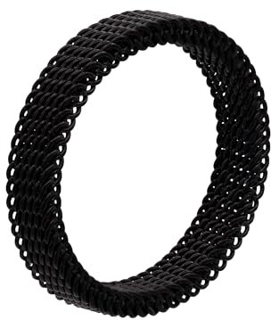 Heideman Ring Timon Herren aus Edelstahl schwarz farbend Herrenring für Männer poliert