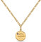 Zodiac necklace Libra gold with birthstone for women - 18K gold-plated necklace with zodiac pendant