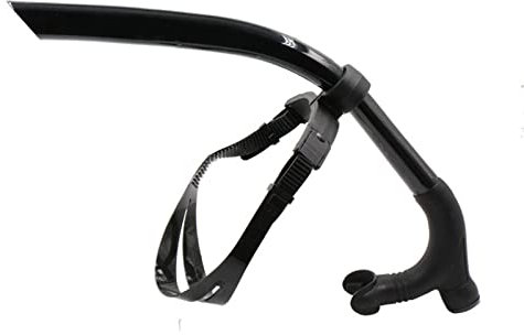 Boccaglio da nuoto con supporto centrale, comodo boccaglio in silicone, facile da respirare per piscina e snorkeling in acque libere