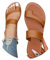 Onsoyours Hallux Valgus Sandales Femme Été Confortable Plates Tongs PU Nu Pieds Bout Ouvert Chaussures Orthopediques Sandales Pantoufles de Plage Vacances Slippers B Marron 42 EU
