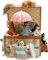 Doyomtoy Clockwork Music Box - Spieluhr für Mädchen mit drehendem Regenschirm, niedliches Katzendesign - Sky City Melody
