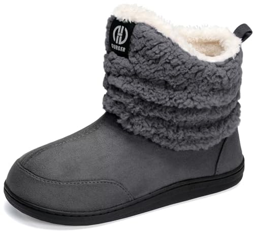 JEBUKTXE Stivaletti Pantofole per Uomo e Donna Invernali Pantofole da Casa in Peluche Calde
