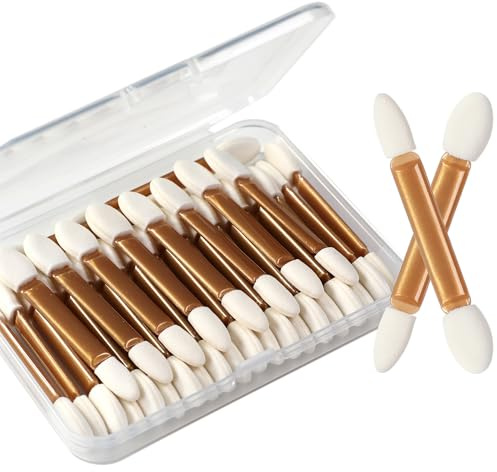 IS'MINE Eyeshadow Applicators, 30pcs Double Sided 2.4 Inch