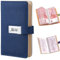 Wuhonghao Budget Planner Deutsch,Sparbuch für Geld mit Schloss,A6 Budgetplaner,﻿Passwort Geldsparmappe,Geld Sparen Mappe,100 Envelope Saving Challenge Buch,Cash Spar Planer Binder,Euro Sparmappe（Blau）