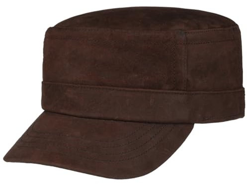 Stetson Classic Pigskin Armycap - Ledercap - Herren - Baseballcap aus Leder - Herbst/Winter rost M (56-57 cm)