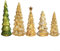 Albero di Natale stravagante in vetro con luce soffusa che migliora le feste di qualsiasi stanza (C)