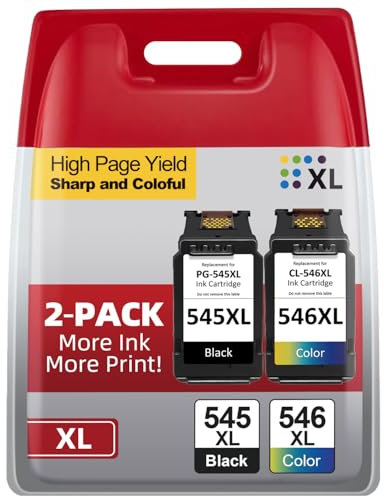 Druckerpatronen 545 546 XL, PG-545XL CL-546XL Kompatibel für Original Canon Druckerpatronen 545 546 XL Multipack für Pixma TS3400 TS3100 TS3150 TS3300 TS3350 TS3450 TR4500 TR4551 MG2500 MG2550s MX495