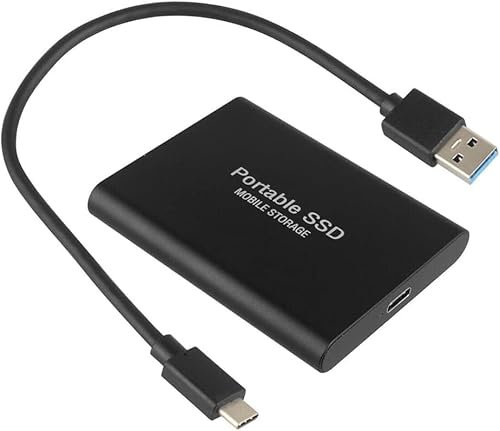 Disque SSD portable 10 To - SSD externe haute capacité, disque dur mobile, USB 3.1 type C pour un stockage amélioré, compatible avec téléphones portables et ordinateurs