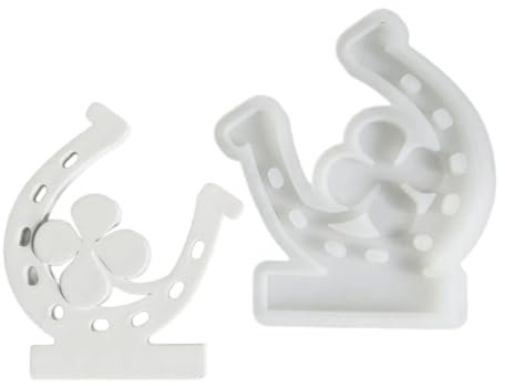 Kerzenhalter-Form, Hufeisen, vierblättriges Kleeblatt, Kerzenhalter, Silikonformen für Tischdekorationen, Gussteile